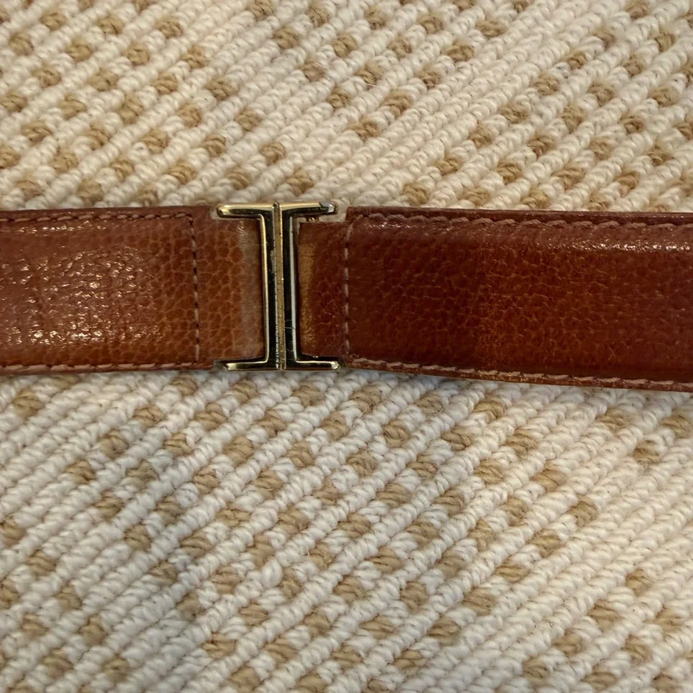 Vintage YSL Brown Leather Belt - Picture 3 of 8